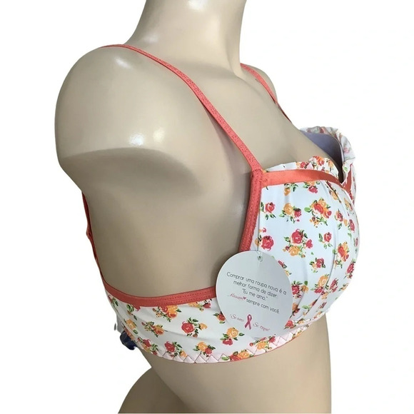 Massam Floral Padded Underwire Bra Made in Brazil New with Tags - Picture 5 of 8